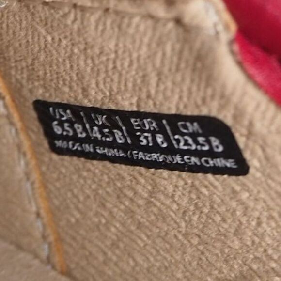 Spenco Barbados Orthopedic Suede Slide Mules "Baked Apple Red" Women's 6.5B - Picture 10 of 10